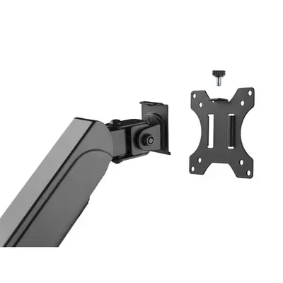 Equip Monitor Asztali konzol - 650132 (13"-32",1 monitor, dönthető, forgatható, állítható magasság, Max.: 9kg, fekete) – 2. kép