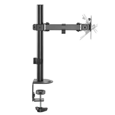 Equip Monitor Asztali konzol - 650156 (17"-32", 1 monitor, dönthető, forgatható, állítható magasság, Max.: 9kg, fekete) – 2. kép