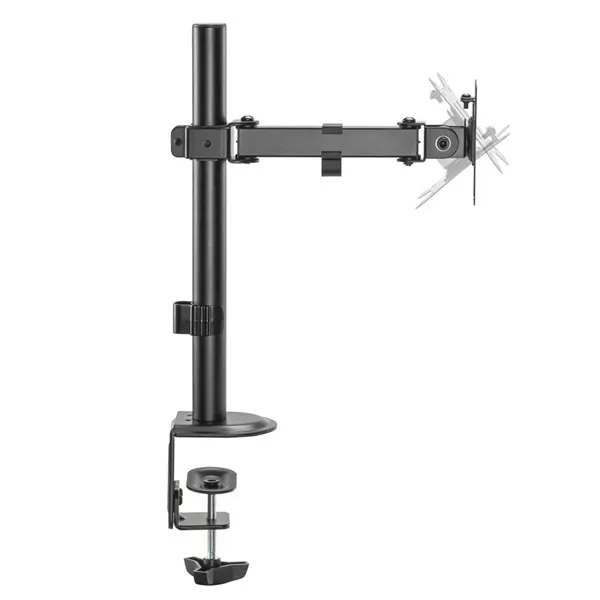 Equip Monitor Asztali konzol - 650156 (17"-32", 1 monitor, dönthető, forgatható, állítható magasság, Max.: 9kg, fekete) – 2. kép