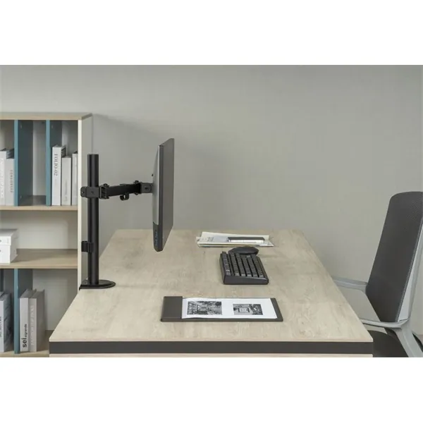 Equip Monitor Asztali konzol - 650156 (17"-32", 1 monitor, dönthető, forgatható, állítható magasság, Max.: 9kg, fekete) – 7. kép