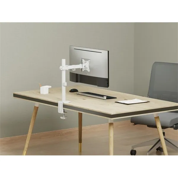 Equip Monitor Asztali konzol - 650166 (17"-32", 1 monitor, dönthető, forgatható, állítható magasság, Max.: 9kg, fehér) – 6. kép
