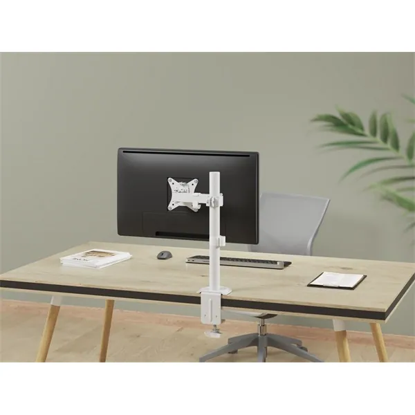 Equip Monitor Asztali konzol - 650166 (17"-32", 1 monitor, dönthető, forgatható, állítható magasság, Max.: 9kg, fehér) – 8. kép