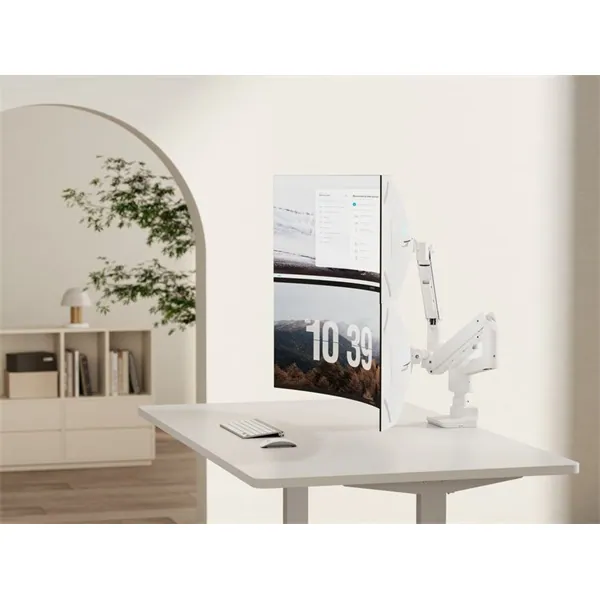 Equip Monitor Asztali konzol - 650183 (17"-35", 2 monitor, dönthető, forgatható, Max.: 2x20kg, fehér) – 5. kép