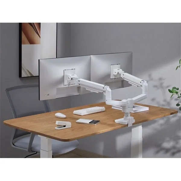 Equip Monitor Asztali konzol - 650183 (17"-35", 2 monitor, dönthető, forgatható, Max.: 2x20kg, fehér) – 6. kép