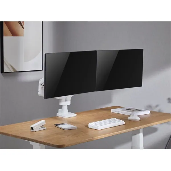 Equip Monitor Asztali konzol - 650183 (17"-35", 2 monitor, dönthető, forgatható, Max.: 2x20kg, fehér) – 7. kép