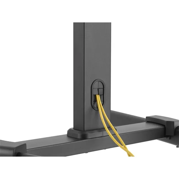 Equip TV/Monitor állvány - 650607 (32"-55", dönthető, állítható magasság, gurulós, Max.:35kg, fekete) – 4. kép