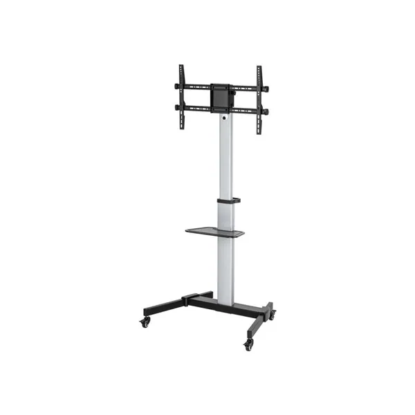Equip TV állvány - 650630 (37"-86" álló, gurulós, forgatható 90°, dönthető, Max.:50kg, fekete) – 2. kép