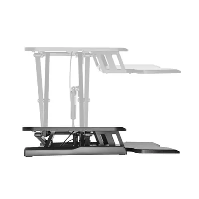 Equip Monitor/Periféria Asztali állvány - 650840 (Ergonomikus, állítható magasság: 10-50 cm, Max.: 15kg, acél, fekete) – 2. kép