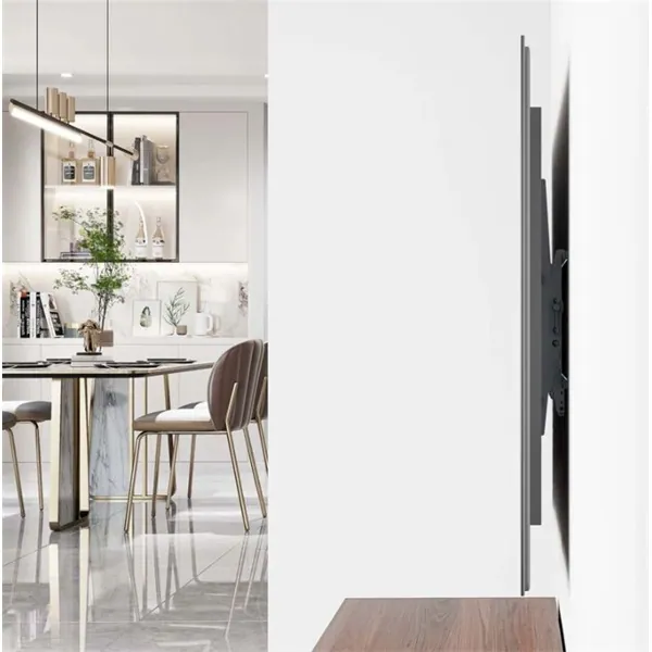 Manhattan TV állvány - Fali dönthető ultravékony TV állvány Fekete (max.VESA:800x400)(43"-100"-ig) 70kg teherbírás – 3. kép