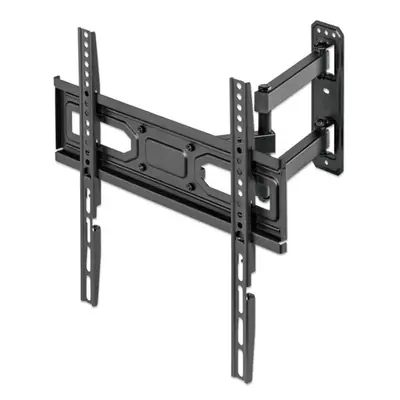 Manhattan TV állvány - Fali, dönthető, forgatható, szintezhető, TV állvány Fekete (max.VESA:400x400)(32"-55"-ig)