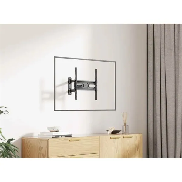 Manhattan TV állvány - Fali, dönthető, forgatható, szintezhető, TV állvány Fekete (max.VESA:400x400)(32"-55"-ig) – 2. kép