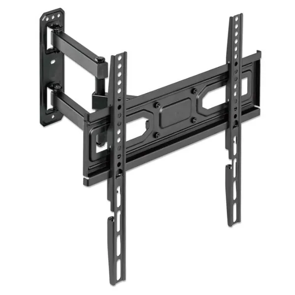 Manhattan TV állvány - Fali, dönthető, forgatható, szintezhető, TV állvány Fekete (max.VESA:400x400)(32"-55"-ig) – 3. kép