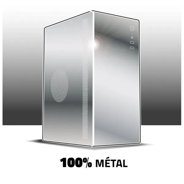 Advance Számítógépház - OPTIMA White (MicroATX, USB2.0+USB3.0, fehér) – 4. kép