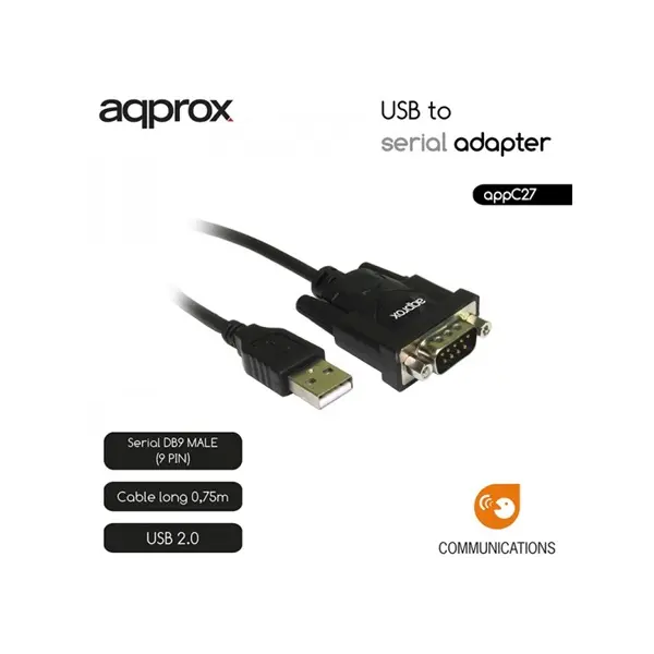 USB-->RS232 soros átalakító Approx APPC27