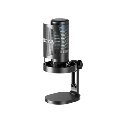 BOYA Mikrofon - K3-02 (USB, állvány, LED, fekete)