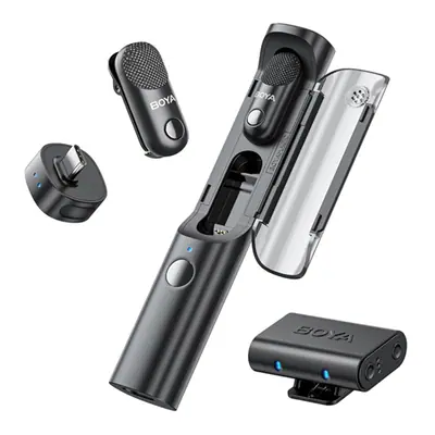 BOYA Mikrofon - Magic-03 (Vezeték nélküli, fekete, 2TX+2RX, USB-C, 3,5mm)