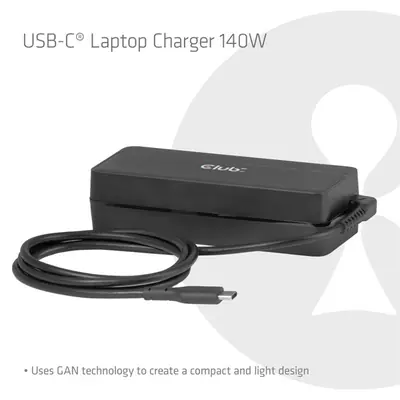 Club 3D Notebook Töltő - CAC-1932 (140W GaN, PD3.1, USB-C) – 2. kép