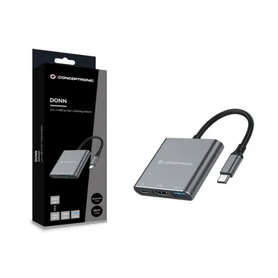 Conceptronic Notebook Dokkoló - DONN18G (USB-C to HDMI/USB-C PD/USB 3.0) – 2. kép
