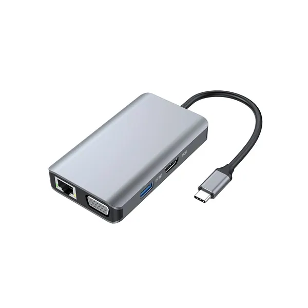Conceptronic Notebook Dokkoló - DONN21G (USB-C to HDMI/VGA/USB-C PD/USB 3.0/GbE) – 4. kép