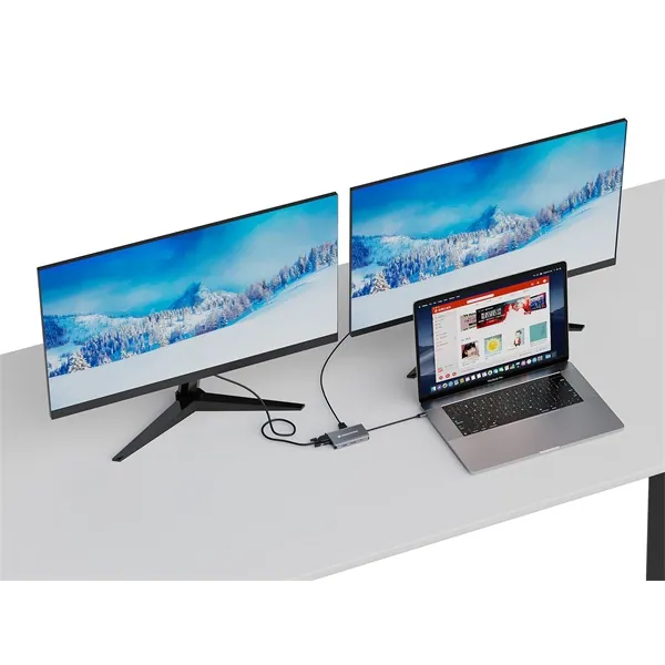 Conceptronic Notebook Dokkoló - DONN21G (USB-C to HDMI/VGA/USB-C PD/USB 3.0/GbE) – 5. kép