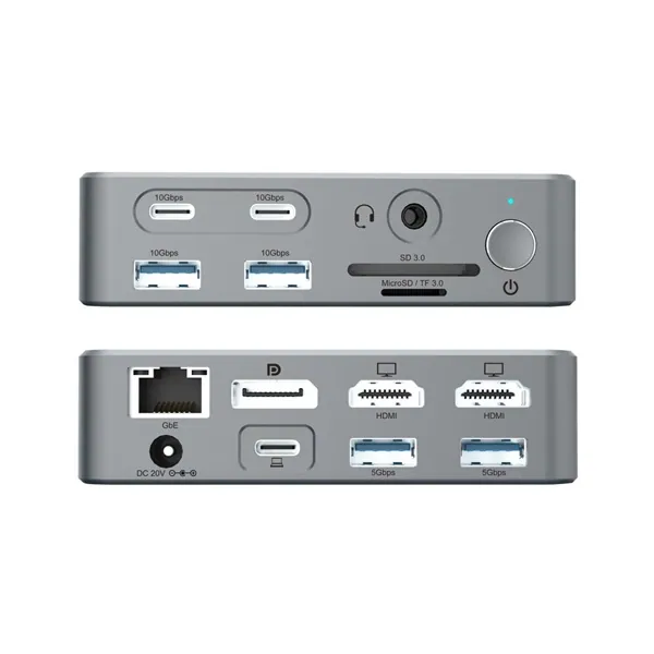 Conceptronic Notebook Dokkoló - DONN25G (USB-C to HDMI/DP/USB-C PD/USB-A/SD/TF/RJ45/Audio) – 3. kép