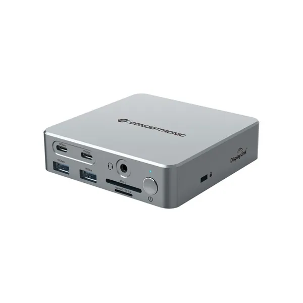Conceptronic Notebook Dokkoló - DONN25G (USB-C to HDMI/DP/USB-C PD/USB-A/SD/TF/RJ45/Audio) – 4. kép