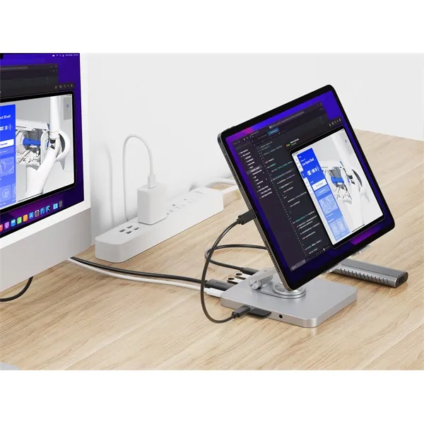 Conceptronic Tablet Dokkoló/tartó - DONN26G (USB-C to HDMI/USB-C PD/USB 3.0/SD/TF) – 5. kép