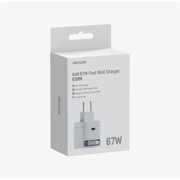 Hikvision HIKSEMI Telefon töltő - 1db USB-C, USB-C kábel, 67W, EU plug – 4. kép