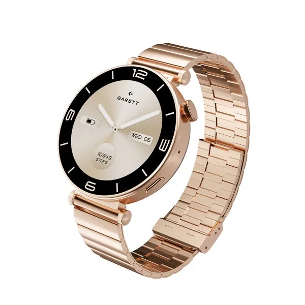 GARETT Női Okosóra - Rose Gold Tömör acél – 6. kép