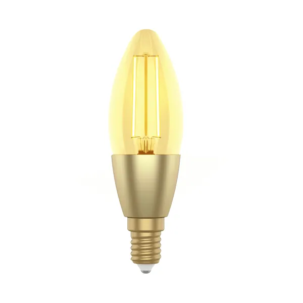 Woox Smart LED Izzó - R5141 (Filament Candle Design, E14, 4,9W, 470lm, 2700–6500K, Wi-Fi)