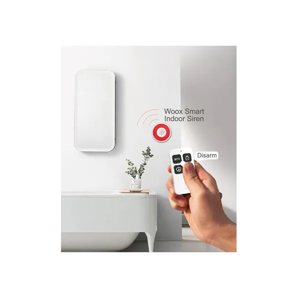 Woox Smart Távirányító - R7054 (Zigbee 3.0, 4 gomb, riasztóvezérlés, pánikgomb, 1x CR2032) – 2. kép