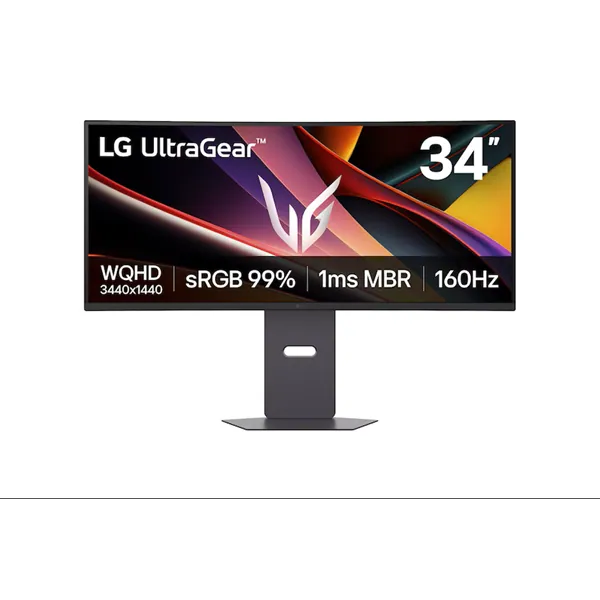 LG Monitor 34" Gamer - 34G600A-B (Ívelt; VA; 16:9; 3440x1440; 160Hz; 5ms; 300cd; HDMIx2; DP; Freesync, HDR, Mag.áll)