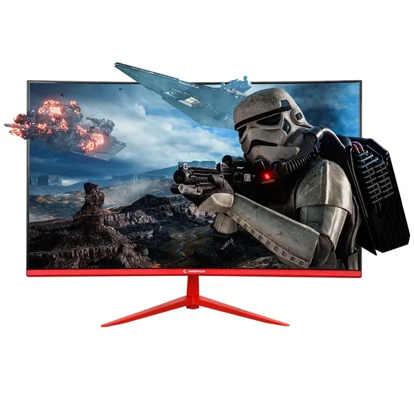 Rampage Monitor 27" - BLAZE BL27R165C (VA, 165Hz, 1ms, 16:9, 1920x1080, 220cd/m2, HDMI, DP, fekete, FreeSync, ívelt)