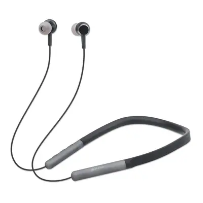 Manhattan Fülhallgató - Bluetooth 5.0 + EDR vezetéknélküli, mikrofon, hangerőszabályzó, neckband, Fekete