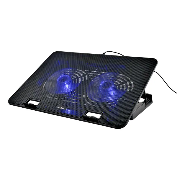 Bluestork Notebook Hűtőpad 17"-ig - NB-COOLER-ONE (LED, 2xUSB-A) – 4. kép