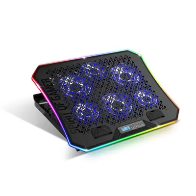 Spirit of Gamer Notebook Hűtőpad 17"-ig - AIRBLADE 1200 RGB (18dB; max. 79 m3/h; 3x11cm+3x70cm, RGB LED, 2xUSB2.0) – 2. kép