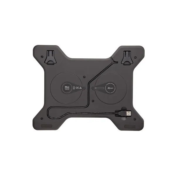Trust Notebook Hűtő Pad - Xstream Breeze (állítható dőlésszög; USB-ről működő 2x ventilátor; fekete) – 3. kép
