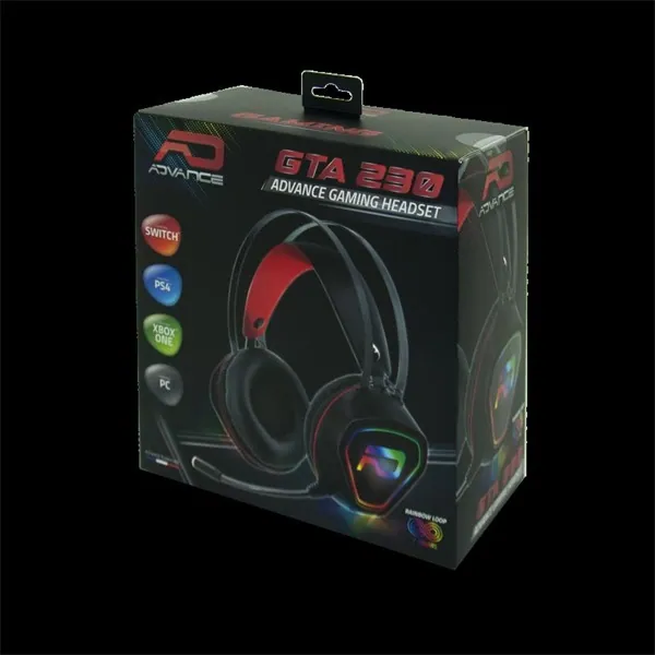 Advance Fejhallgató - GTA 230 (Multiplatform, 1,9m kábel, RGB, fekete) – 6. kép