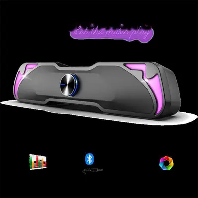 Advance Hangszóró - SOUNDPHONIC RGB 6W RMS BLUETOOTH (2.0, Bluetooth/3,5mm Jack, RGB, fekete) – 2. kép
