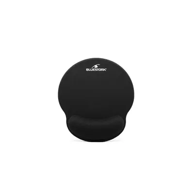 Bluestork Egérpad - BS-PAD-ERGO (250x225x22mm, fekete)