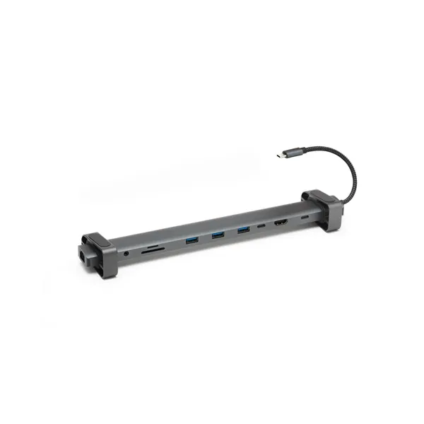 Bluestork USB Hub - HUB-OFFICE-PRO (USB-C to 3xUSB-A 3.0 port + 1xUSB-C + 1xHDMI + 1xRJ45, SD, TF 3,5 Jack, PD 100W)