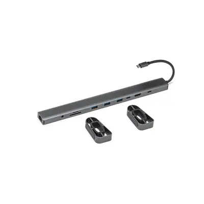 Bluestork USB Hub - HUB-OFFICE-PRO (USB-C to 3xUSB-A 3.0 port + 1xUSB-C + 1xHDMI + 1xRJ45, SD, TF 3,5 Jack, PD 100W) – 2. kép