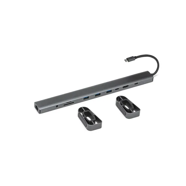 Bluestork USB Hub - HUB-OFFICE-PRO (USB-C to 3xUSB-A 3.0 port + 1xUSB-C + 1xHDMI + 1xRJ45, SD, TF 3,5 Jack, PD 100W) – 2. kép