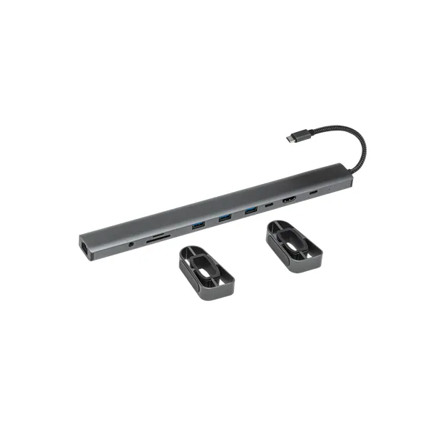Bluestork USB Hub - HUB-OFFICE-PRO (USB-C to 3xUSB-A 3.0 port + 1xUSB-C + 1xHDMI + 1xRJ45, SD, TF 3,5 Jack, PD 100W) – 3. kép