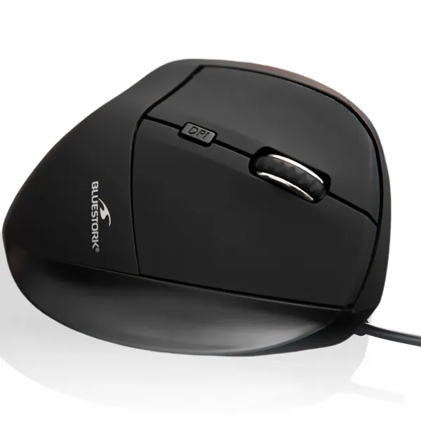 Bluestork Egér - M-W-ERGO (Ergonomic, 2.4G, 7200 DPI, optikai, fekete) – 2. kép