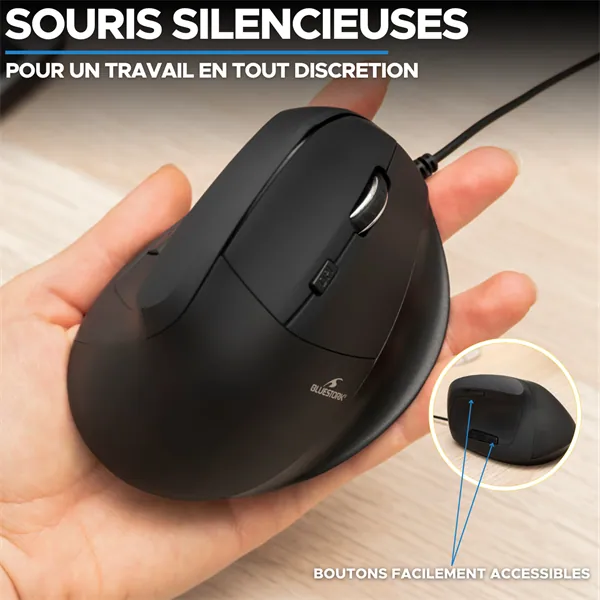 Bluestork Egér - M-W-ERGO (Ergonomic, 2.4G, 7200 DPI, optikai, fekete) – 6. kép