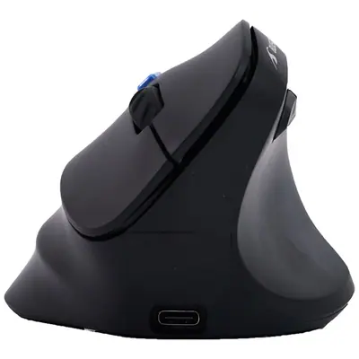 Bluestork Vezeték nélküli Egér - M-WL-ERGO-LUMI-TH (Ergonomic, Rechargeable, 2,4GHZ+Bluetooth, 4800 DPI, 6 gomb, fekete) – 2. kép