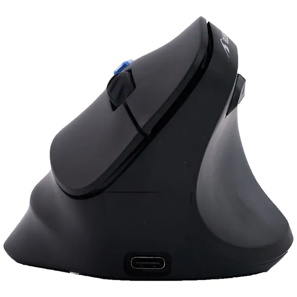 Bluestork Vezeték nélküli Egér - M-WL-ERGO-LUMI-TH (Ergonomic, Rechargeable, 2,4GHZ+Bluetooth, 4800 DPI, 6 gomb, fekete) – 2. kép
