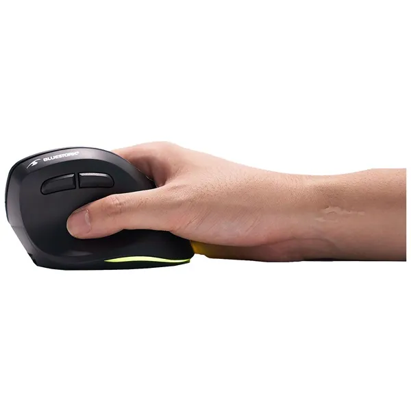 Bluestork Vezeték nélküli Egér - M-WL-ERGO-LUMI-TH (Ergonomic, Rechargeable, 2,4GHZ+Bluetooth, 4800 DPI, 6 gomb, fekete) – 4. kép