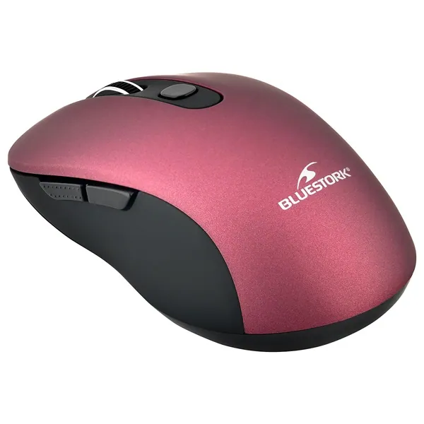 Bluestork Vezeték nélküli Egér - M-WL-OFF60-PURPLE (1600 DPI, 6 gomb, optikai, lila) – 3. kép